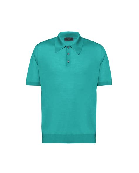 prada green polo